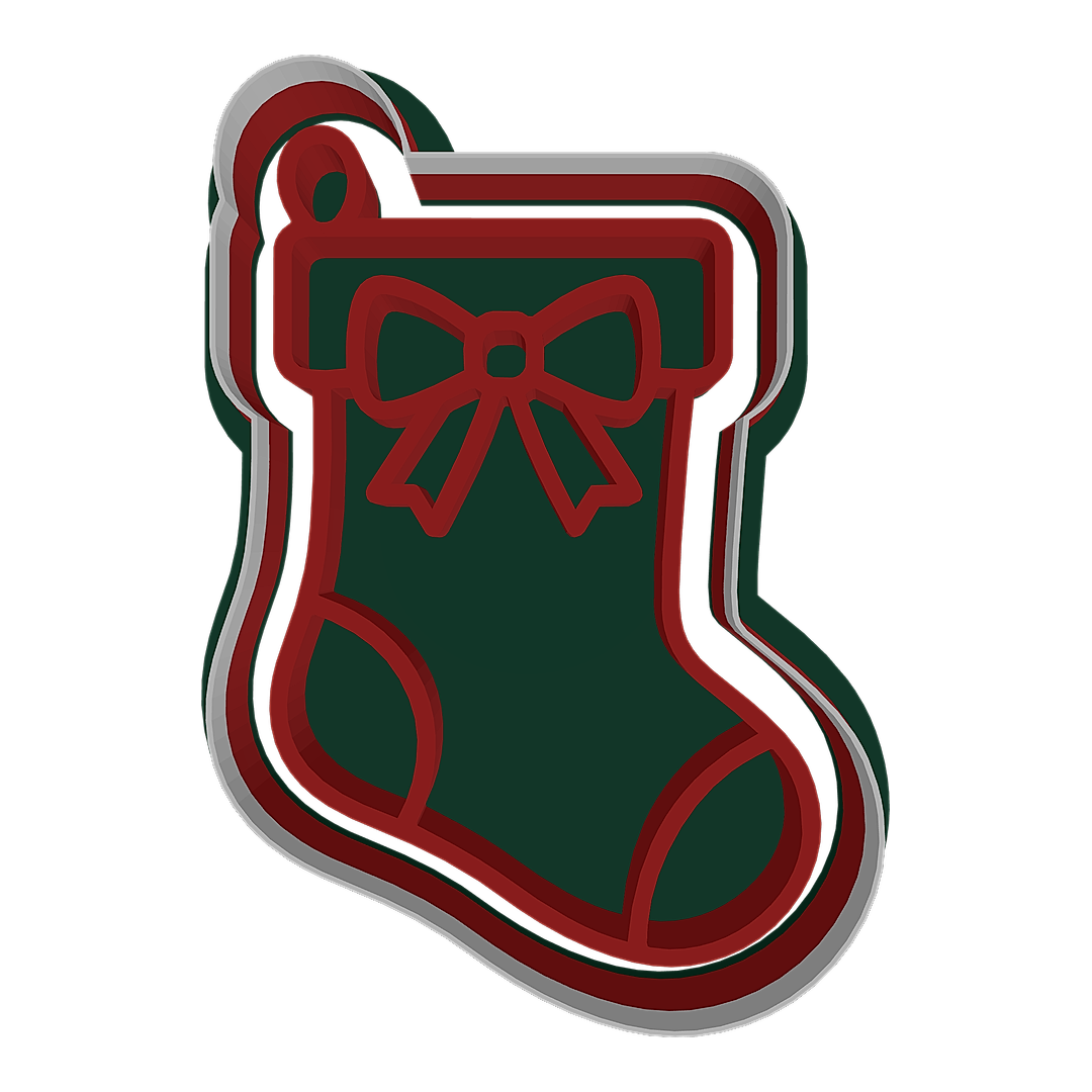 Christmas Stocking cookie cutter preview