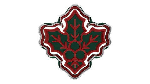 Holly Leaf with Berries cookie cutter