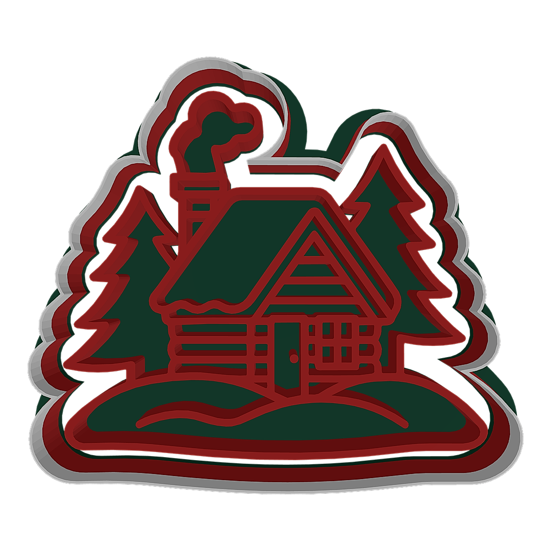 Log Cabin cookie cutter preview
