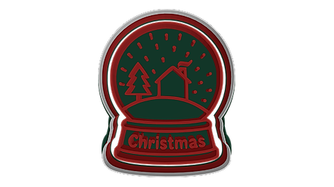 Christmas Snow Globe cookie cutter