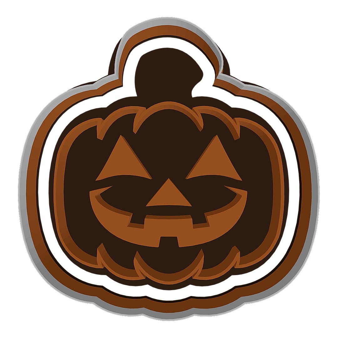 Pumpkin Face cookie cutter preview