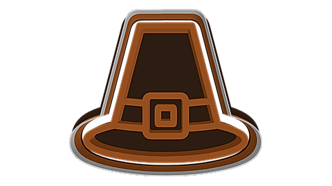 Pilgrim hat cookie cutter